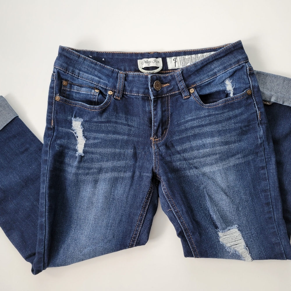 Indigo Rein Crop Jeans
